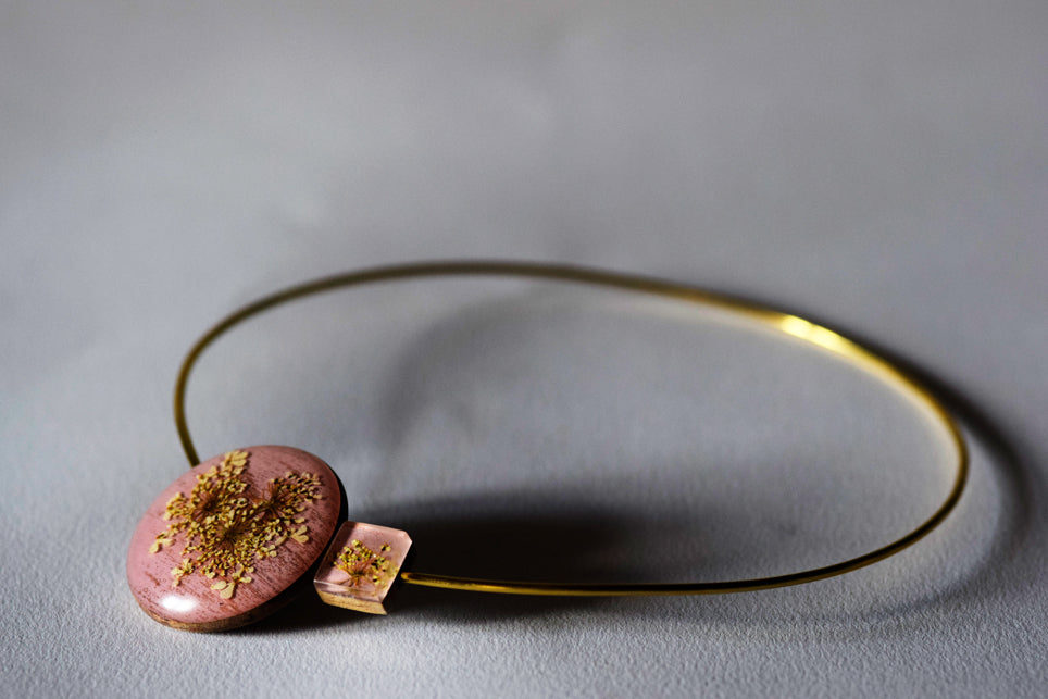 Girocollo Penché - La Primavera che Sei. Rosa antico