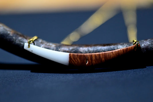 Fagiolino, collana, legno di Erica arborea