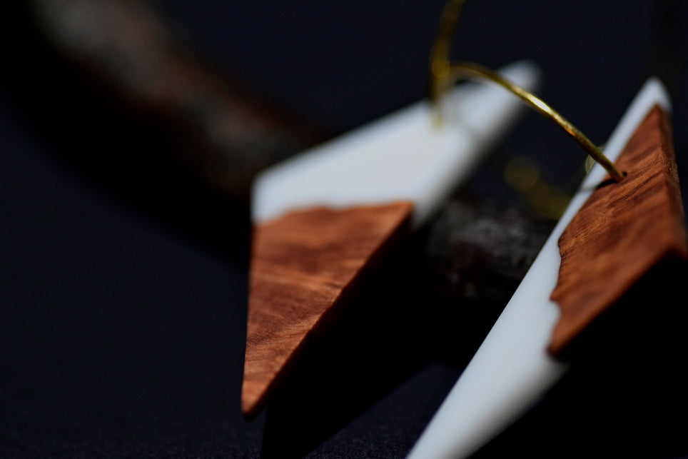 2 Monti, orecchini, Erica arborea