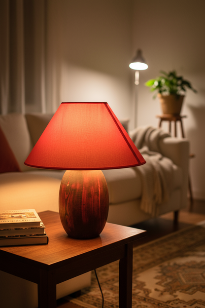 La stronza, Base lampada in legno di Castagno