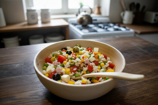 Ciotola e cucchiaio in legno d' acero