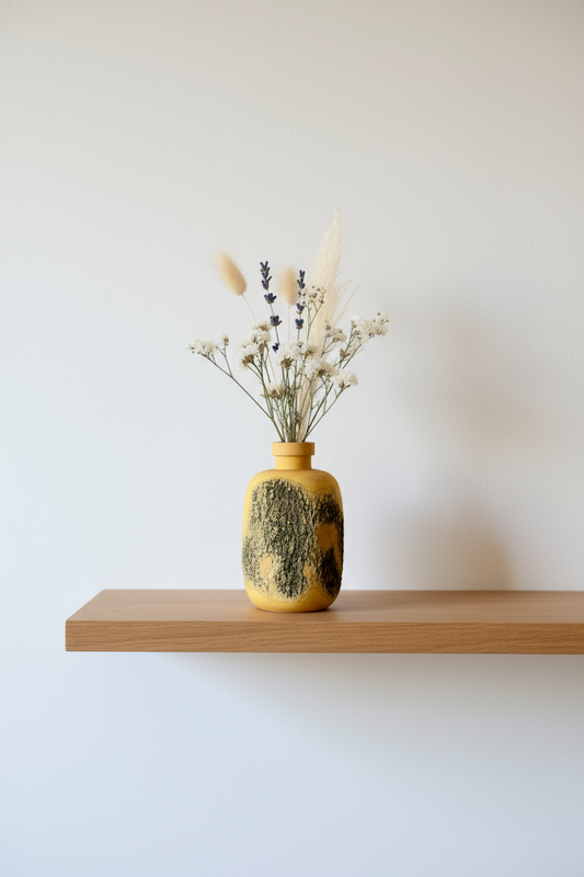 Bottiglie porta fiori in legno di Bosso con corteccia