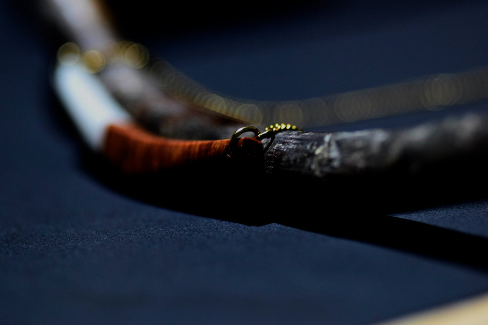 Fagiolino, collana, legno di Erica arborea