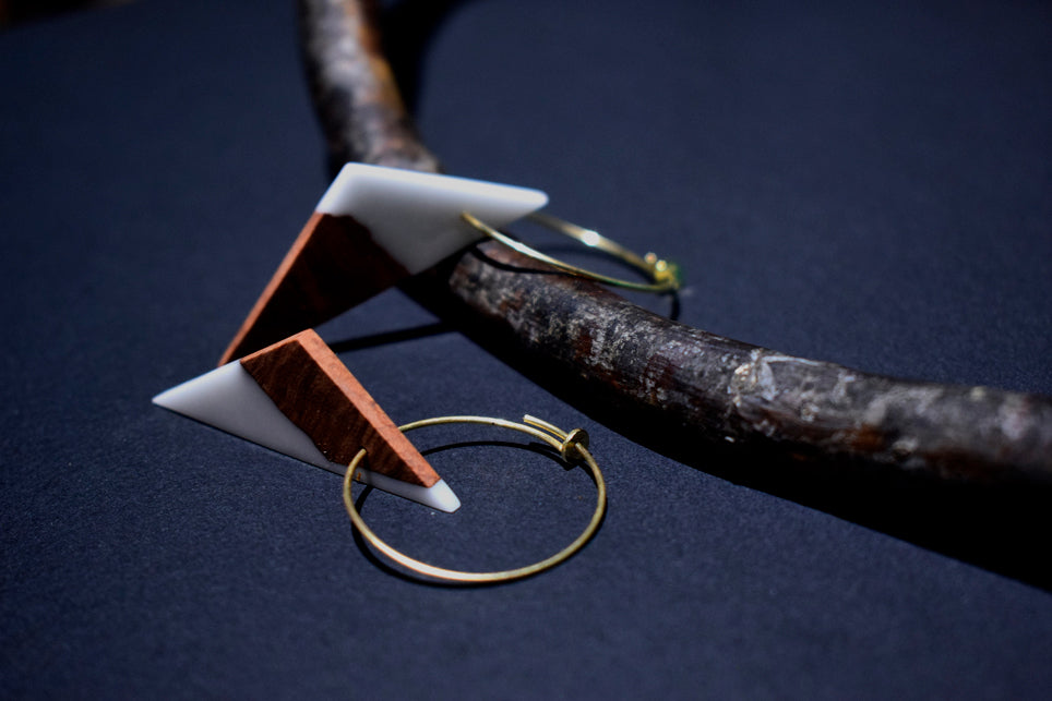 2 Monti, orecchini, Erica arborea