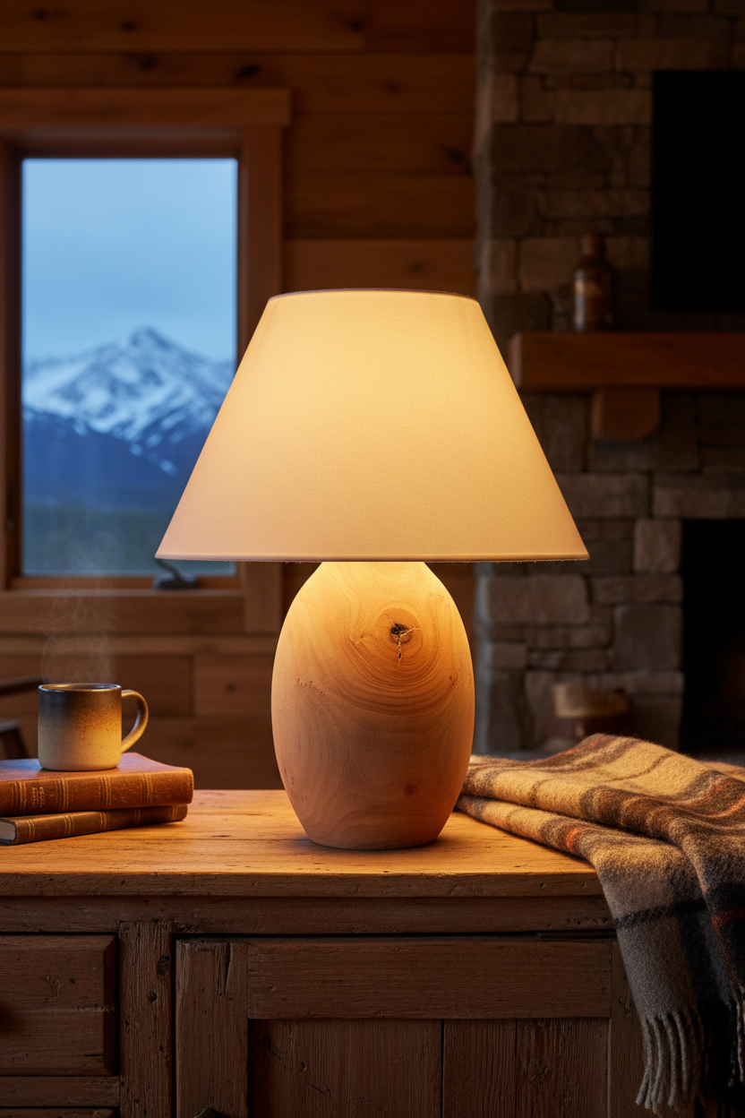 Graziella, Lampada, Legno di Platano